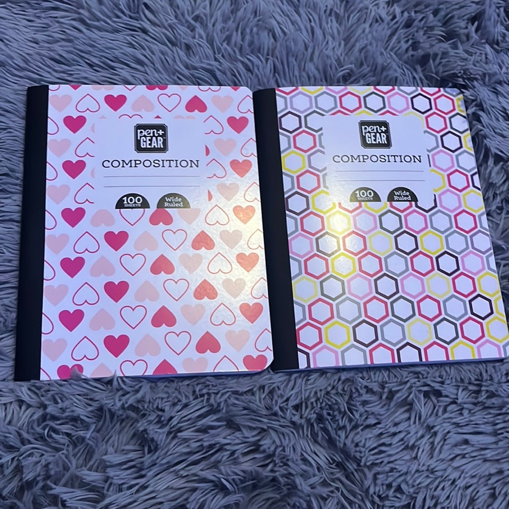 2 composition notebooks (unused)